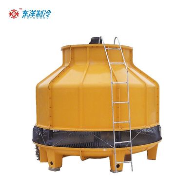 Tháp nước làm mát tùy chỉnh Tháp làm mát tròn công nghiệp màu vàng