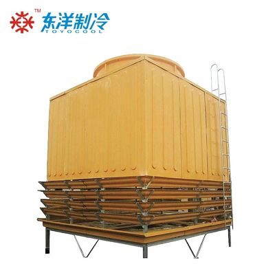 Tháp làm mát vuông lớn PVC Tháp làm mát tiết kiệm năng lượng Tiếng ồn thấp